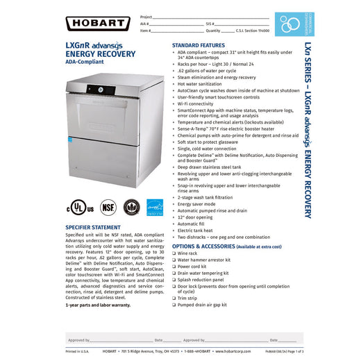 Spec Sheet