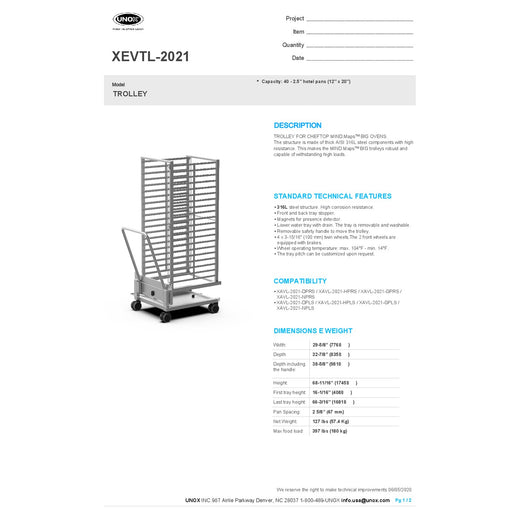 Spec Sheet