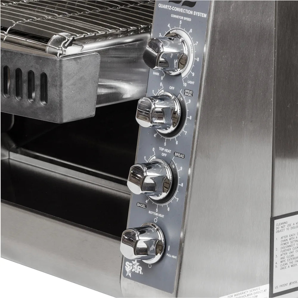 Star QCS3-1000 Conveyor Toaster - 1000 Slices/hr w/ 1 1/2" Product Opening