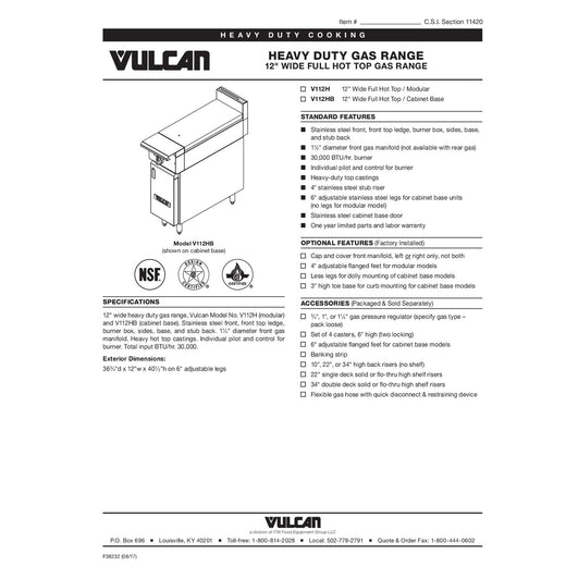 Spec Sheet