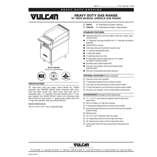 Spec Sheet