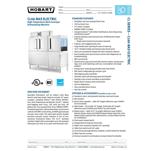 Spec Sheet