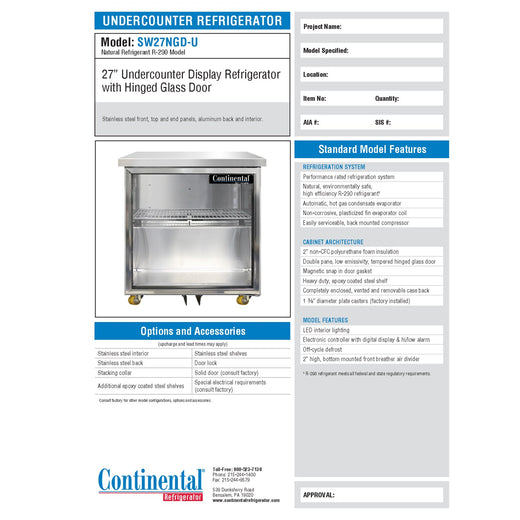 Spec Sheet