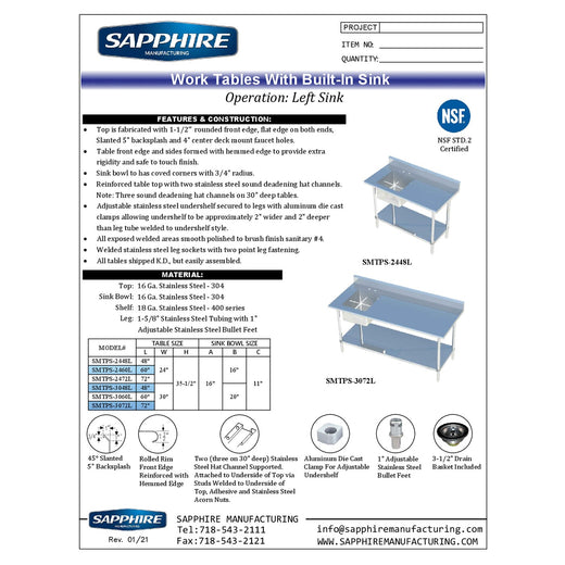 Spec Sheet