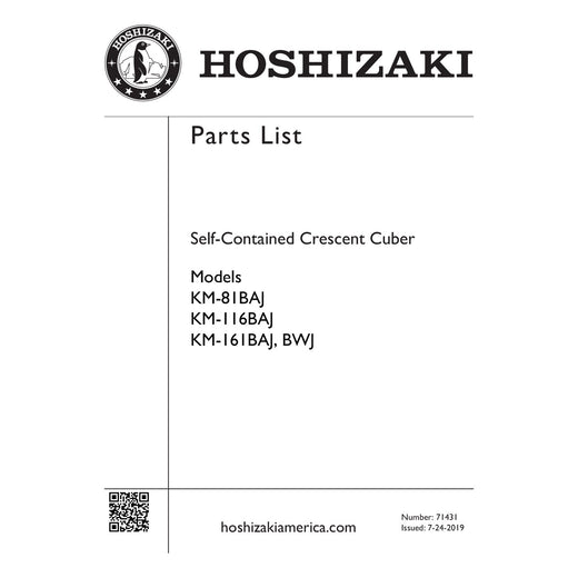 Hoshizaki Self-Contained Crescent Cuber Diagram