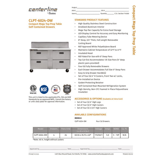 Spec Sheet