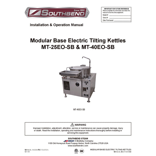 Installation & Operation Manual
