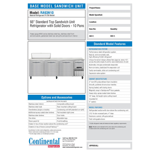 Spec Sheet