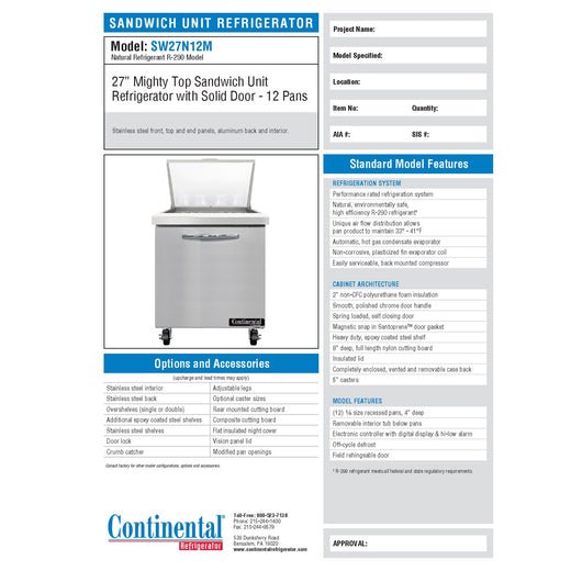 Spec Sheet