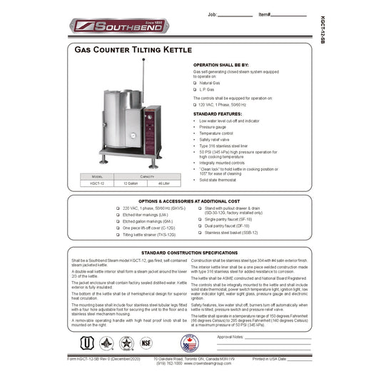 Spec Sheet