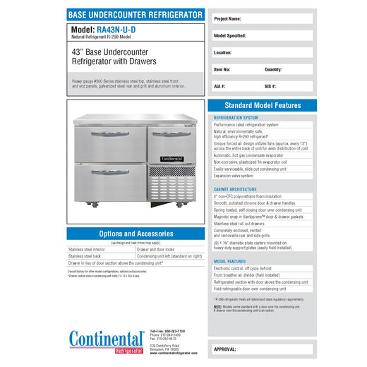 Spec Sheet