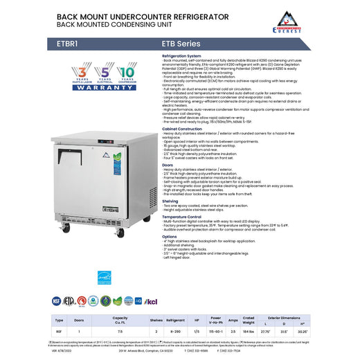 Spec Sheet