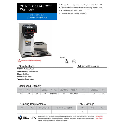 Spec Sheet