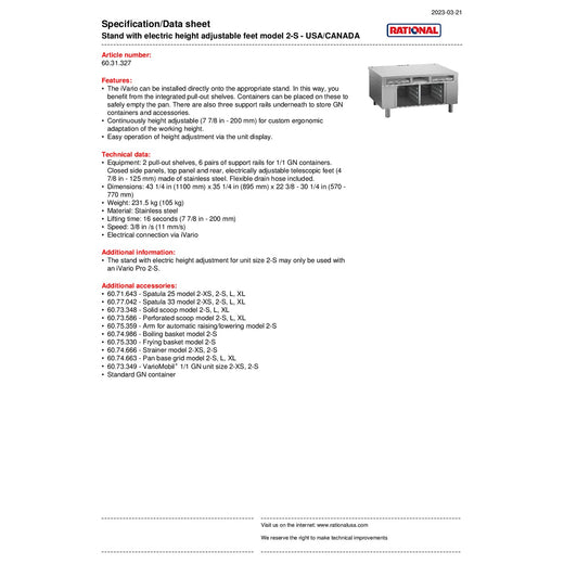 Spec Sheet