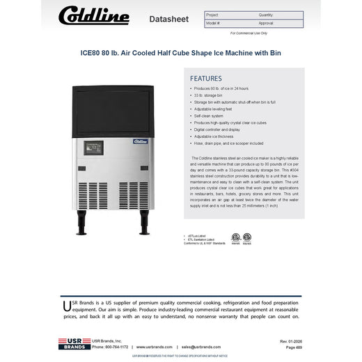 Spec Sheet