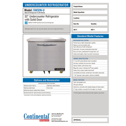 Spec Sheet