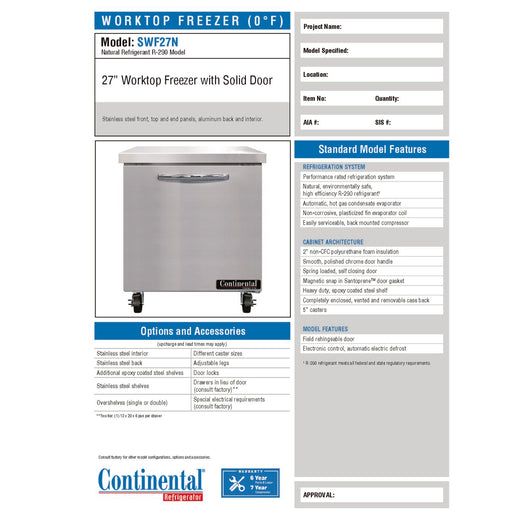 Spec Sheet