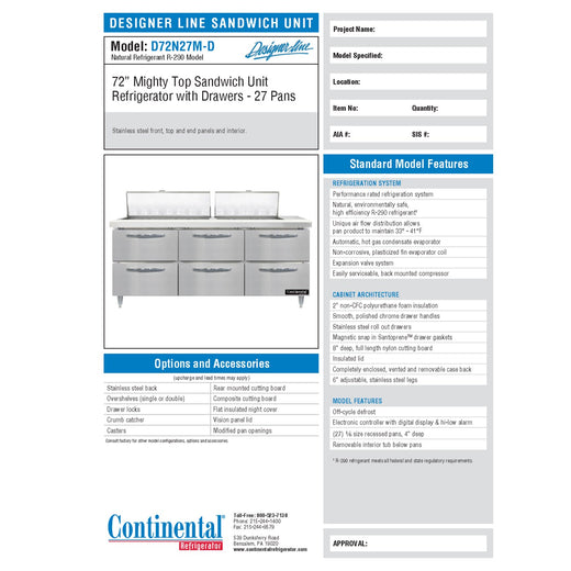 Spec Sheet