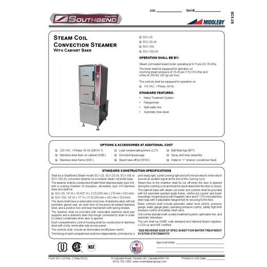 Spec Sheet