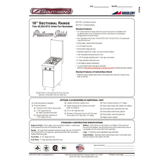 Spec Sheet
