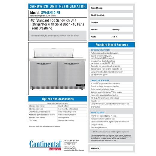 Spec Sheet