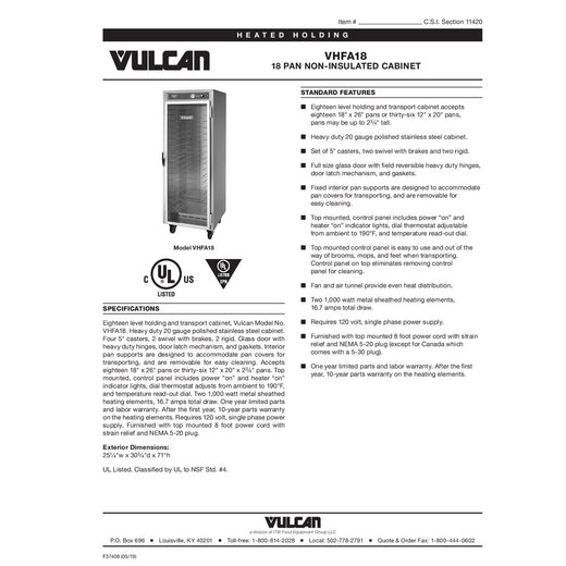 Spec Sheet
