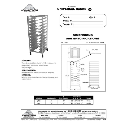 Spec Sheet