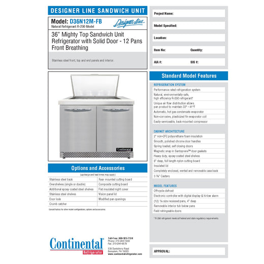 Spec Sheet