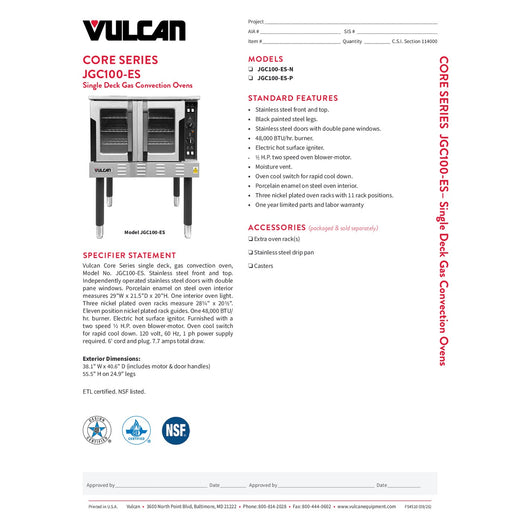 Spec Sheet