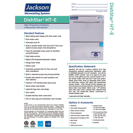 Spec Sheet