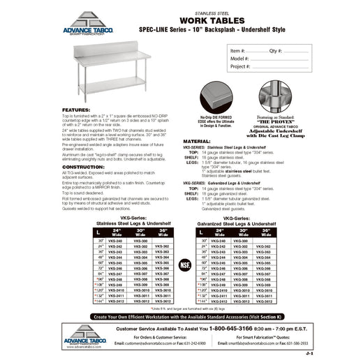 Spec Sheet
