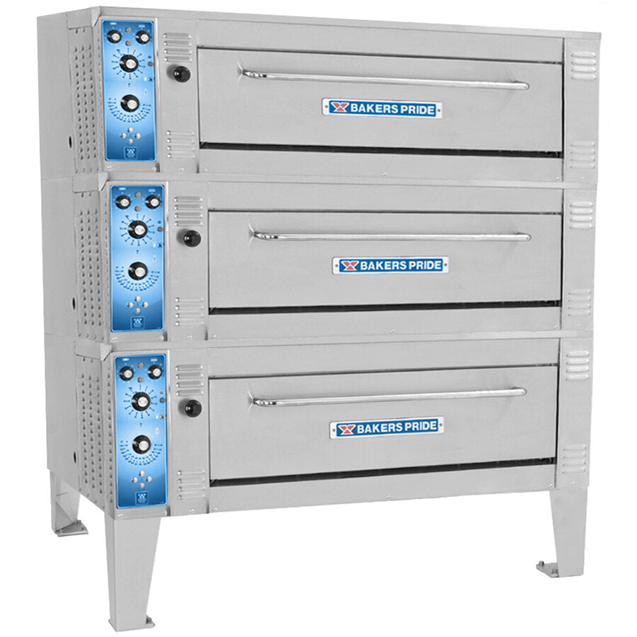 Bakers Pride ER-3-12-3836 Bakery Deck Oven – 3 Decks, 38-inch Deck, Electric, 208V, 3-Phase