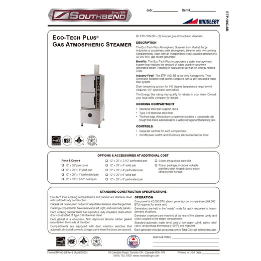 Spec Sheet