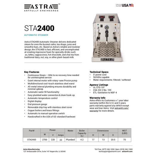 Spec Sheet