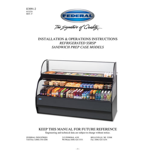 SSRSP-5952 Installation & Operations Manual