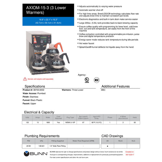 Spec Sheet
