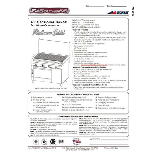 Spec Sheet
