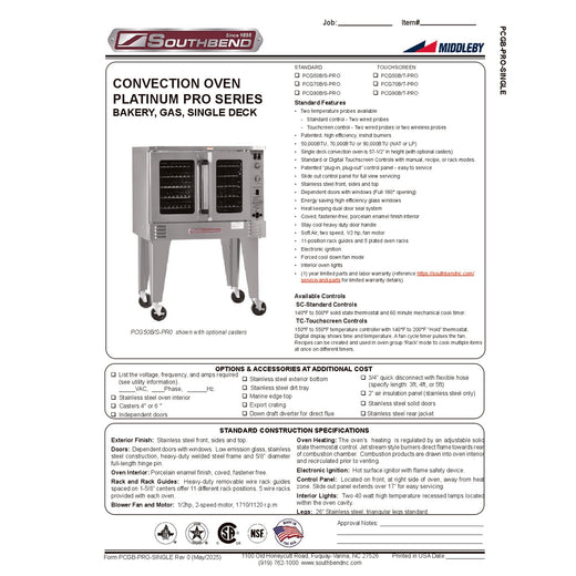 Product Family Spec Sheet