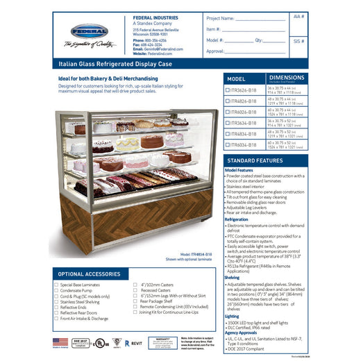 ITR6034-B18 Spec Sheet