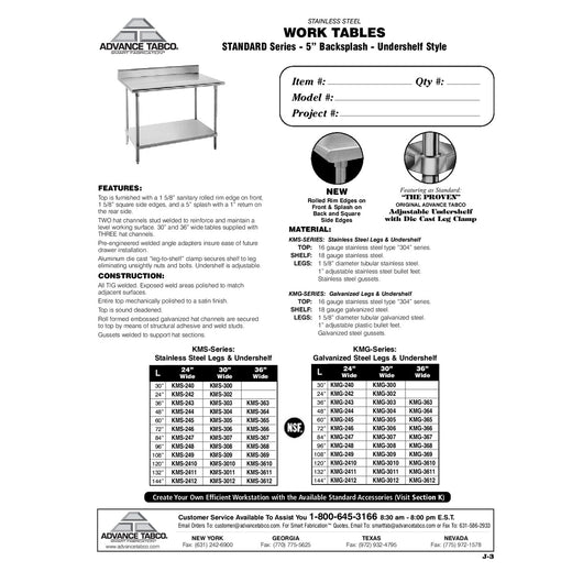 Spec Sheet