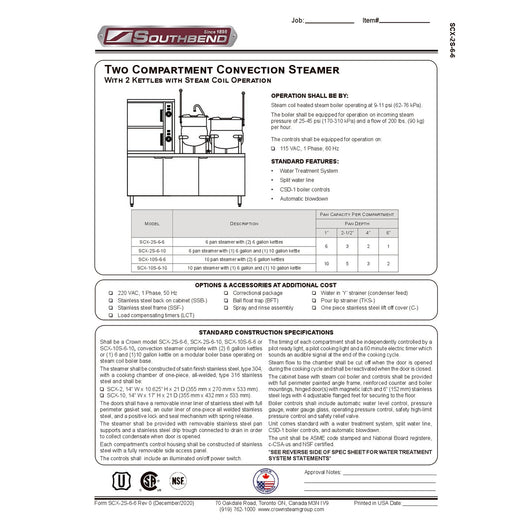 Spec Sheet
