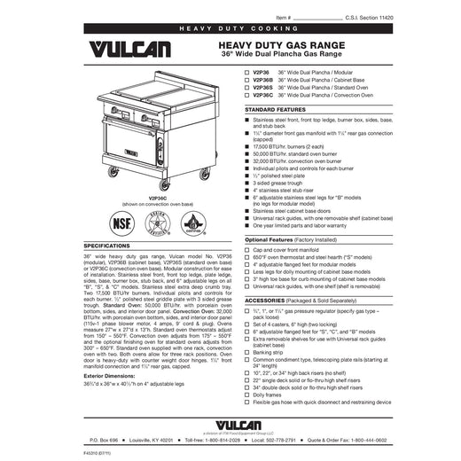 Spec Sheet