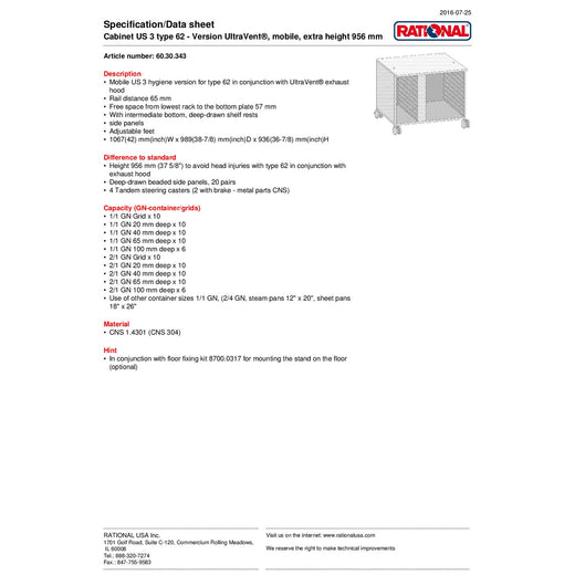 Spec Sheet