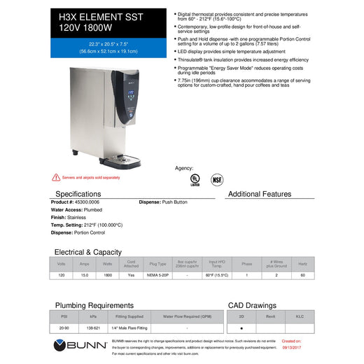 Spec Sheet