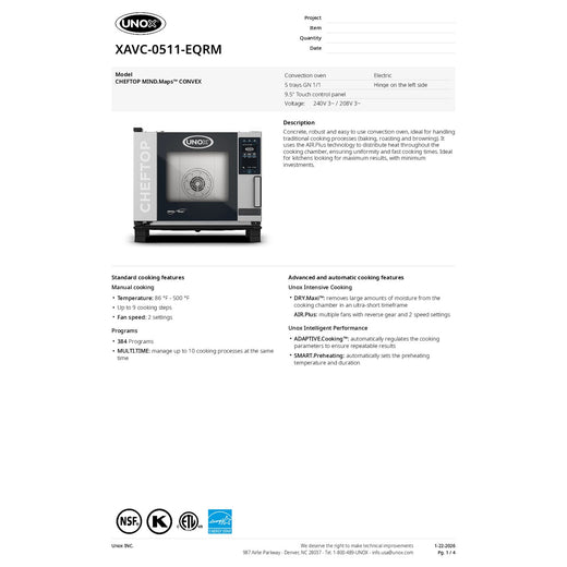 Spec Sheet