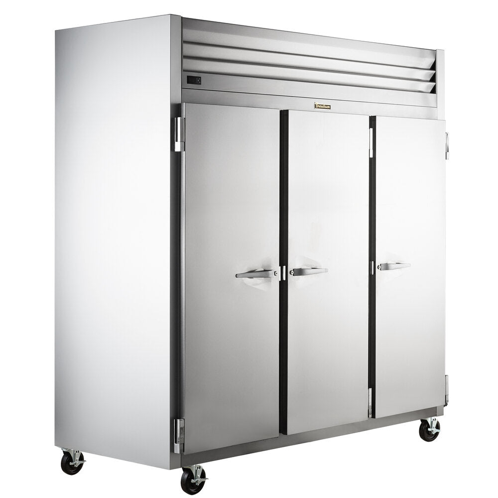 Traulsen G30010 Three-Section Solid Door Reach-In Refrigerator