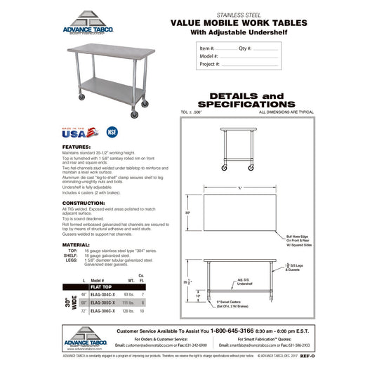 Spec Sheet