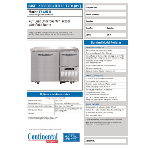 Spec Sheet