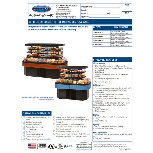 IMSS60SC-2 Spec Sheet