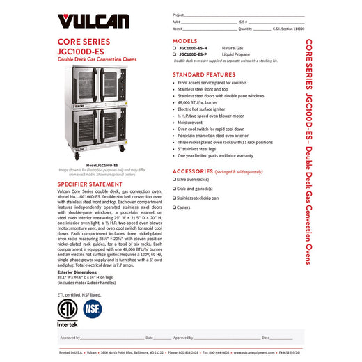 Spec Sheet